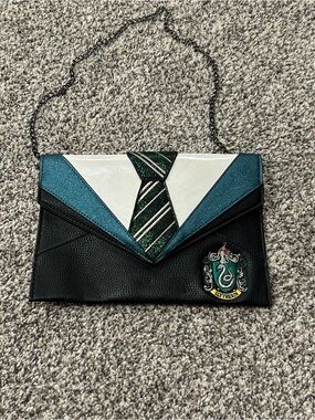 Danielle Nicole Harry Potter Slytherin Uniform Clutch Bag purse chain strap